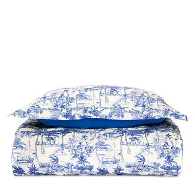 Coniglio Palm Beach Printed Duvet Set In Palm Beach Ecru, Twin