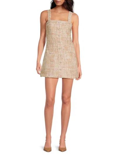 Lea & Viola Women's Tweed Button-front Minidress