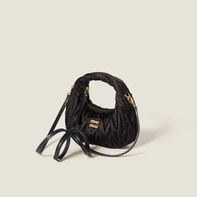 Miu Miu Quilted Top Handle Shoulder Bag With Detachable Strap