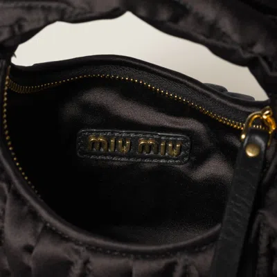 Miu Miu Quilted Top Handle Shoulder Bag With Detachable Strap