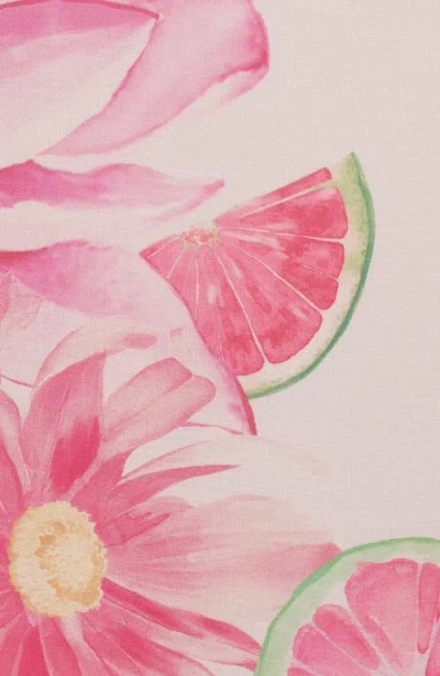 Petal And Pup Petal & Pup Reagan One-shoulder Linen Blend Midi Dress In Multi