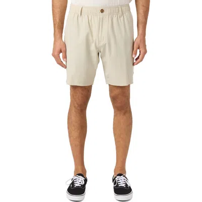 O'neill Men's Reserve Light Check Scallop Elastic Waist Shorts
