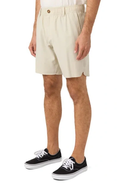 O'neill Men's Reserve Light Check Scallop Elastic Waist Shorts