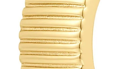 Luv Aj The Remy Ridged Set Of 3 Huggie Earrings