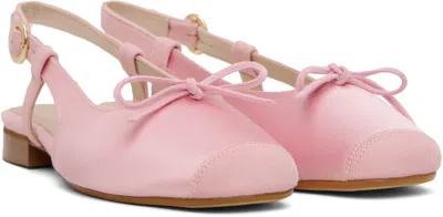 Hai Pink Reqins Edition Circee Ballerina Flats In Pink