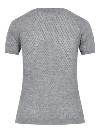 Miu Miu Crew Neck Short-sleeved Sweater