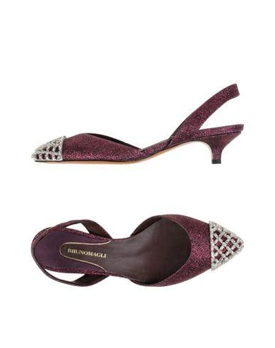 Shop Bruno Magli Pump In Maroon