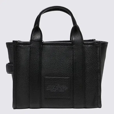 Marc Jacobs Black Leather The Medium Tote Bag In Black