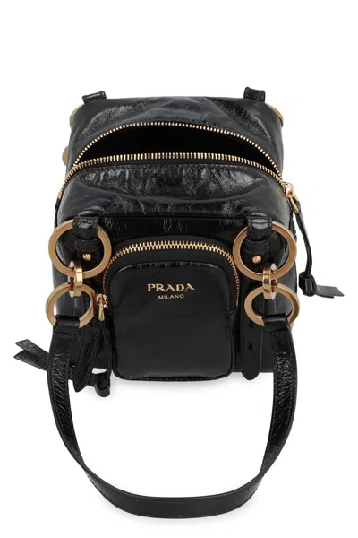 Prada Women's Mini Dangle Handbag Black | 1bb137ooo2cyr Color F0002