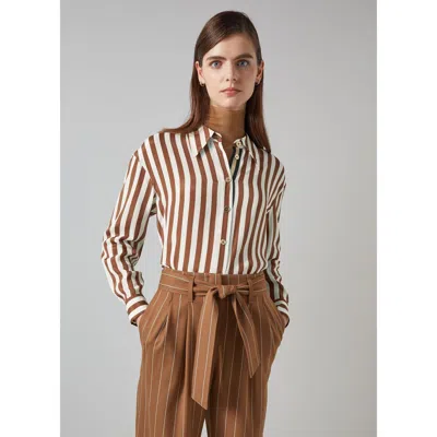 Lk Bennett Blythe Striped Button-down Blouse
