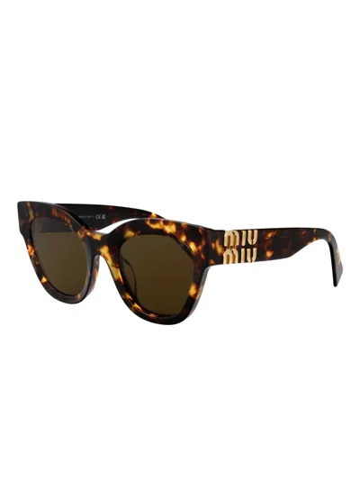 Miu Miu Tortoiseshell Cat-eye Sunglasses