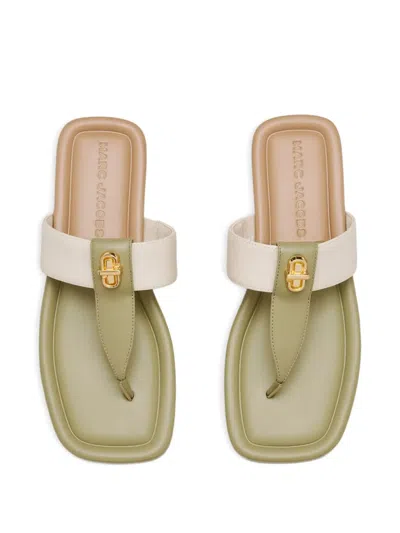 Marc Jacobs The Colorblock Leather Sandals In Multi