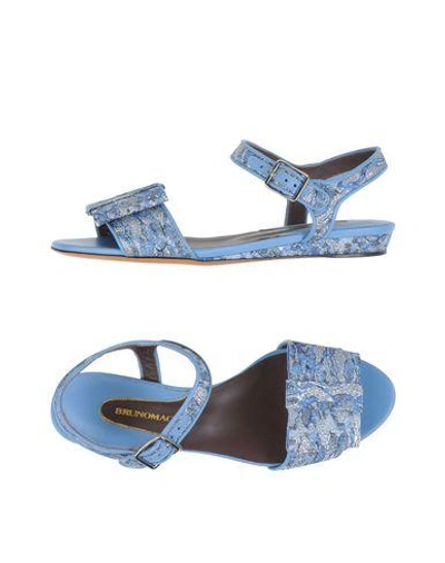 Shop Bruno Magli Sandals In Sky Blue