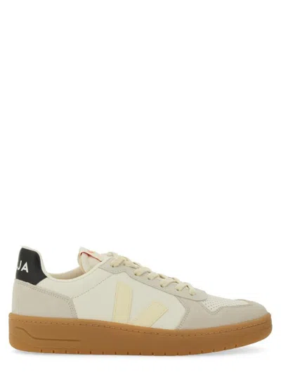 Veja V-82 Grained Leather Pure Sneakers Shoes