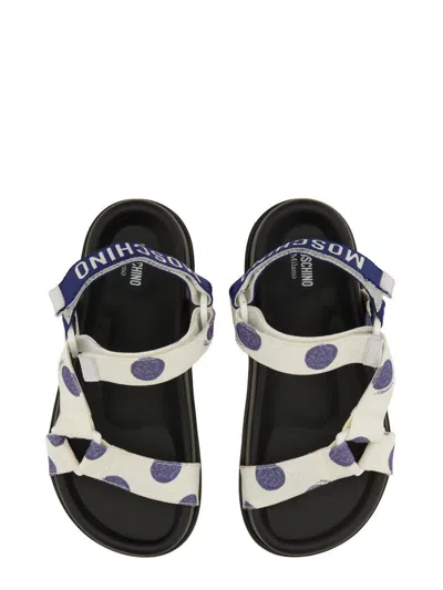 Shop Moschino Sandal With Logo