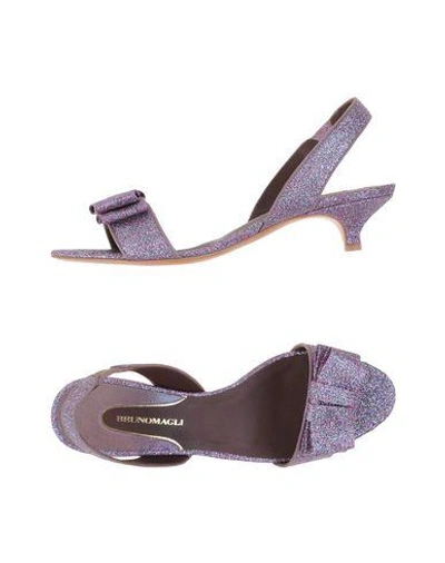 Shop Bruno Magli Sandals In Lilac