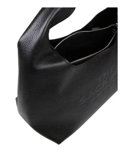 Marc Jacobs The Sack Medium Grained Leather Tote In Black