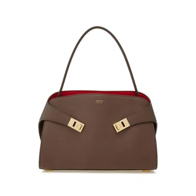 Ferragamo Two-tone Structured Medium Shoulder Bag
