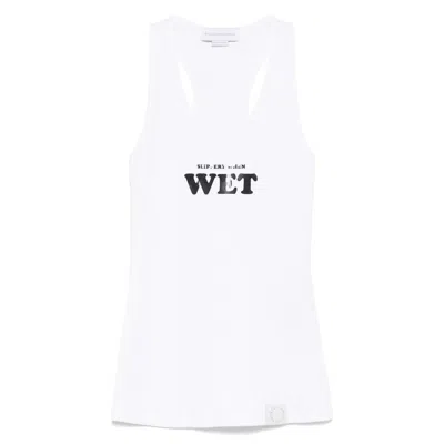 Stella Mccartney Rubberised Slogan-print Tank Top