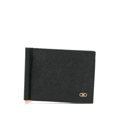 Ferragamo Micro Gancio Leather Bifold Wallet