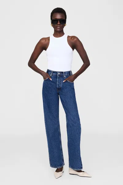 Anine Bing Roy Jean 31" - Clean Indigo Denim 30 In Blue