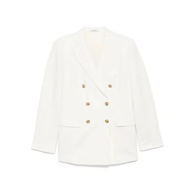 Calvin Klein Tech Texture Waistcoat With Peak Lapels And Flap Pockets In Neutral