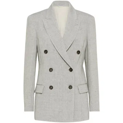 Brunello Cucinelli Linen Double-breasted Jacket