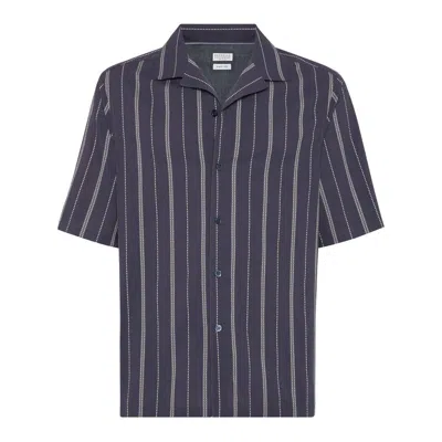 Brunello Cucinelli Gestreiftes Hemd