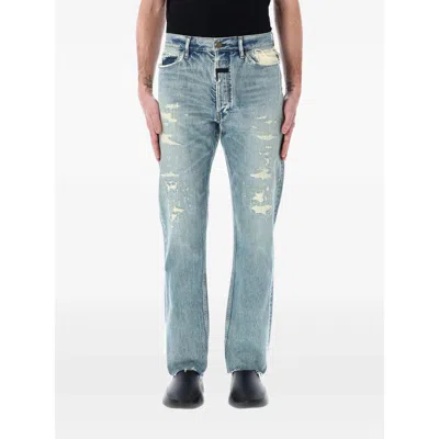 Fear Of God Repaired Classic Jeans With Vintage Hand-distressing