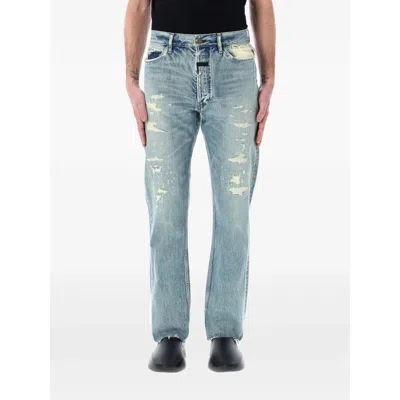 Fear Of God Repaired Classic Jeans With Vintage Hand-distressing