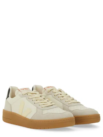 Veja V-82 Grained Leather Pure Sneakers Shoes