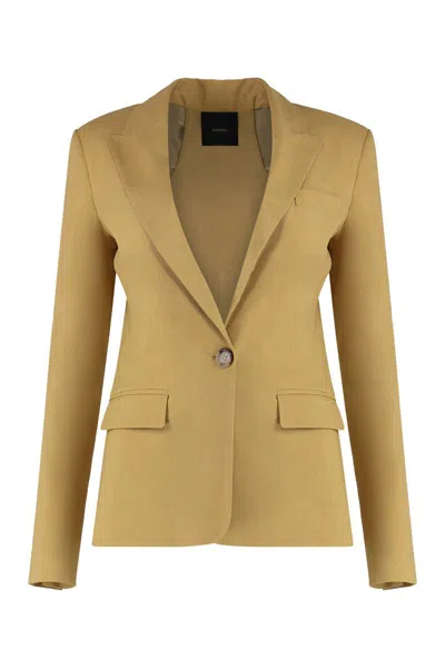 Pinko Linen Blazer Featuring Cut-out Detail