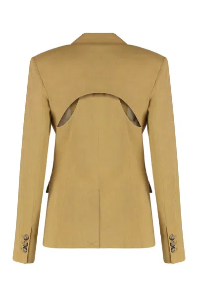 Pinko Linen Blazer Featuring Cut-out Detail