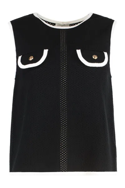 Elisabetta Franchi Sleeveless Mesh Top