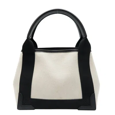 Pre-owned Balenciaga Black Gray Canvas Tote Bag ()
