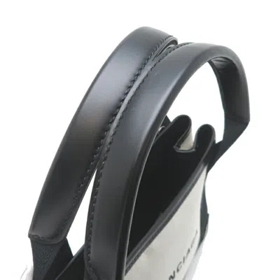 Pre-owned Balenciaga Black Gray Canvas Tote Bag ()