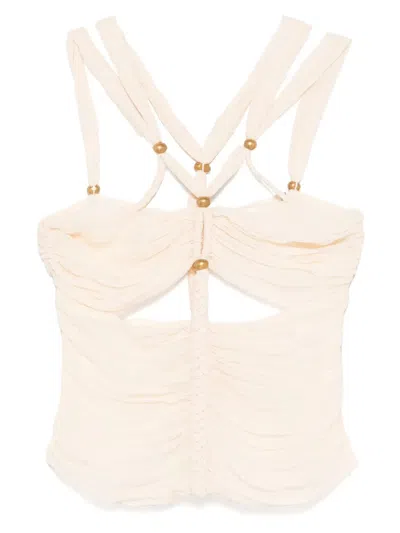 Isabel Marant Draped Ruched Sleeveless Top