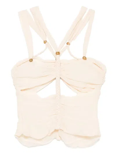 Isabel Marant Draped Ruched Sleeveless Top
