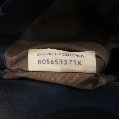 Pre-owned Bottega Veneta Intrecciato Navy Intrecciato Clutch Bag ()
