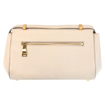 Pre-owned Bottega Veneta Ivory Leather Shoulder Bag ()
