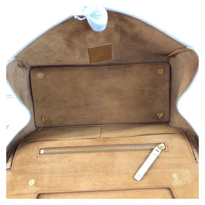 Pre-owned Bottega Veneta Ivory Leather Shoulder Bag ()