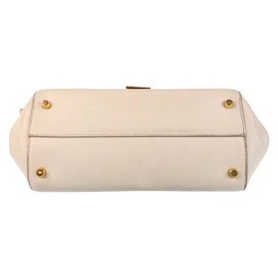 Pre-owned Bottega Veneta Ivory Leather Shoulder Bag ()