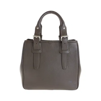Pre-owned Burberry Brown Leather Handbag Shoulder Bag ()
