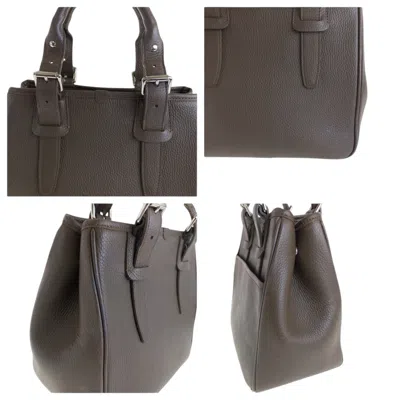 Pre-owned Burberry Brown Leather Handbag Shoulder Bag ()