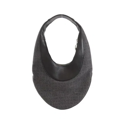 Pre-owned Bvlgari Black Denim Leather Shoulder Bag ()