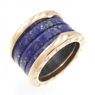 Pre-owned Bvlgari Navy Pink Gold Pink Gold (18k) Band Ring ()