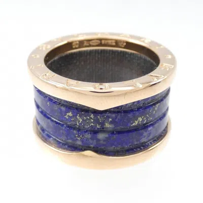 Pre-owned Bvlgari Navy Pink Gold Pink Gold (18k) Band Ring ()