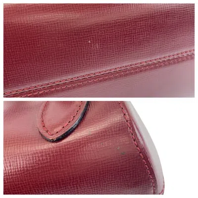 Pre-owned Cartier Bordeaux Leather Backpack ()