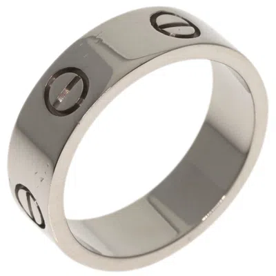 Pre-owned Cartier Love White Gold White Gold (18k) Band Ring ()