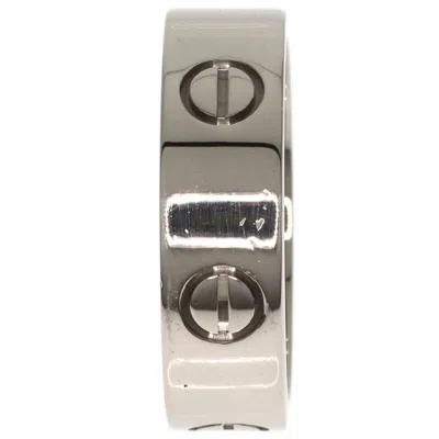 Pre-owned Cartier Love White Gold White Gold (18k) Band Ring ()